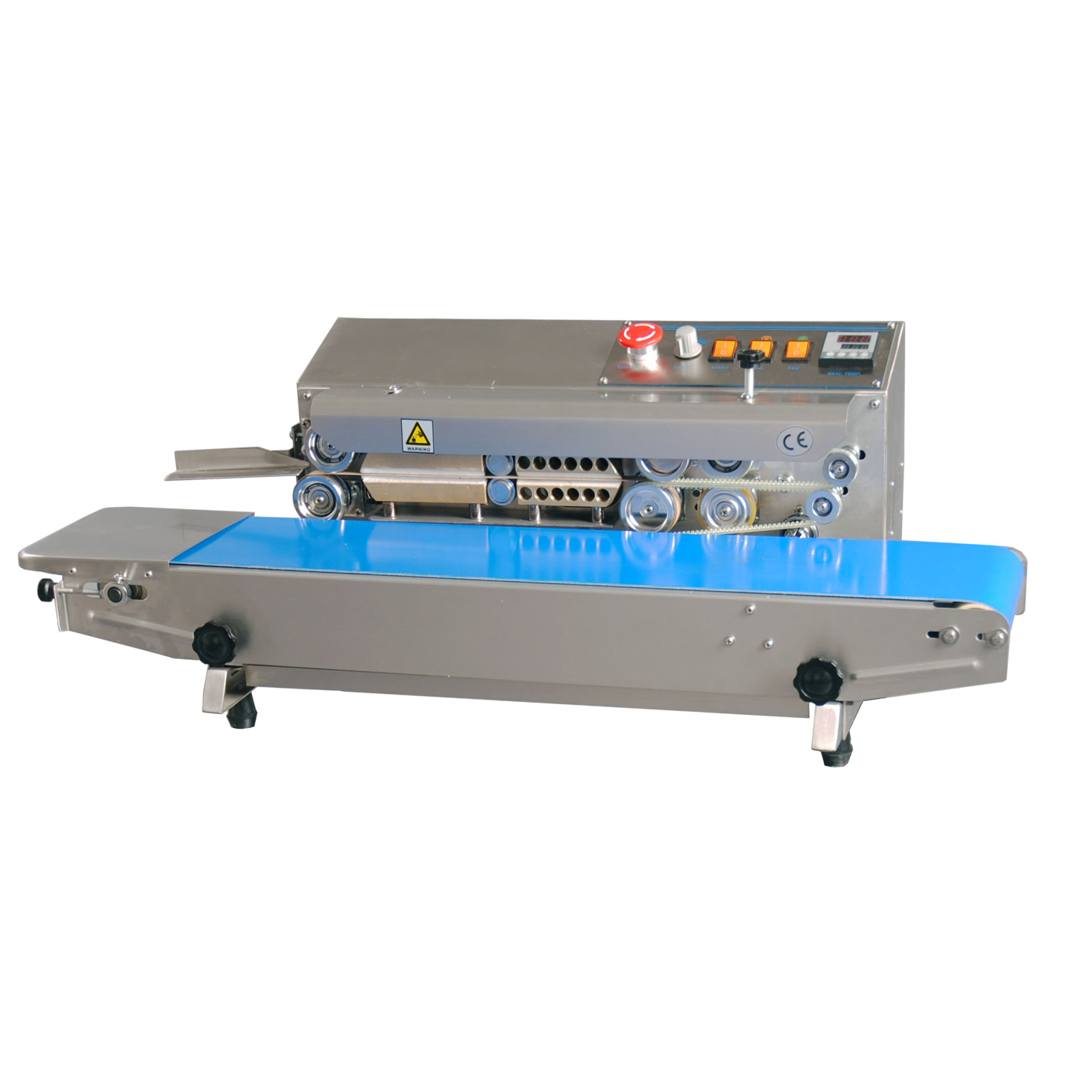 Роликовый конвейерный запайщик горизонтального типа FR-770i (нерж)