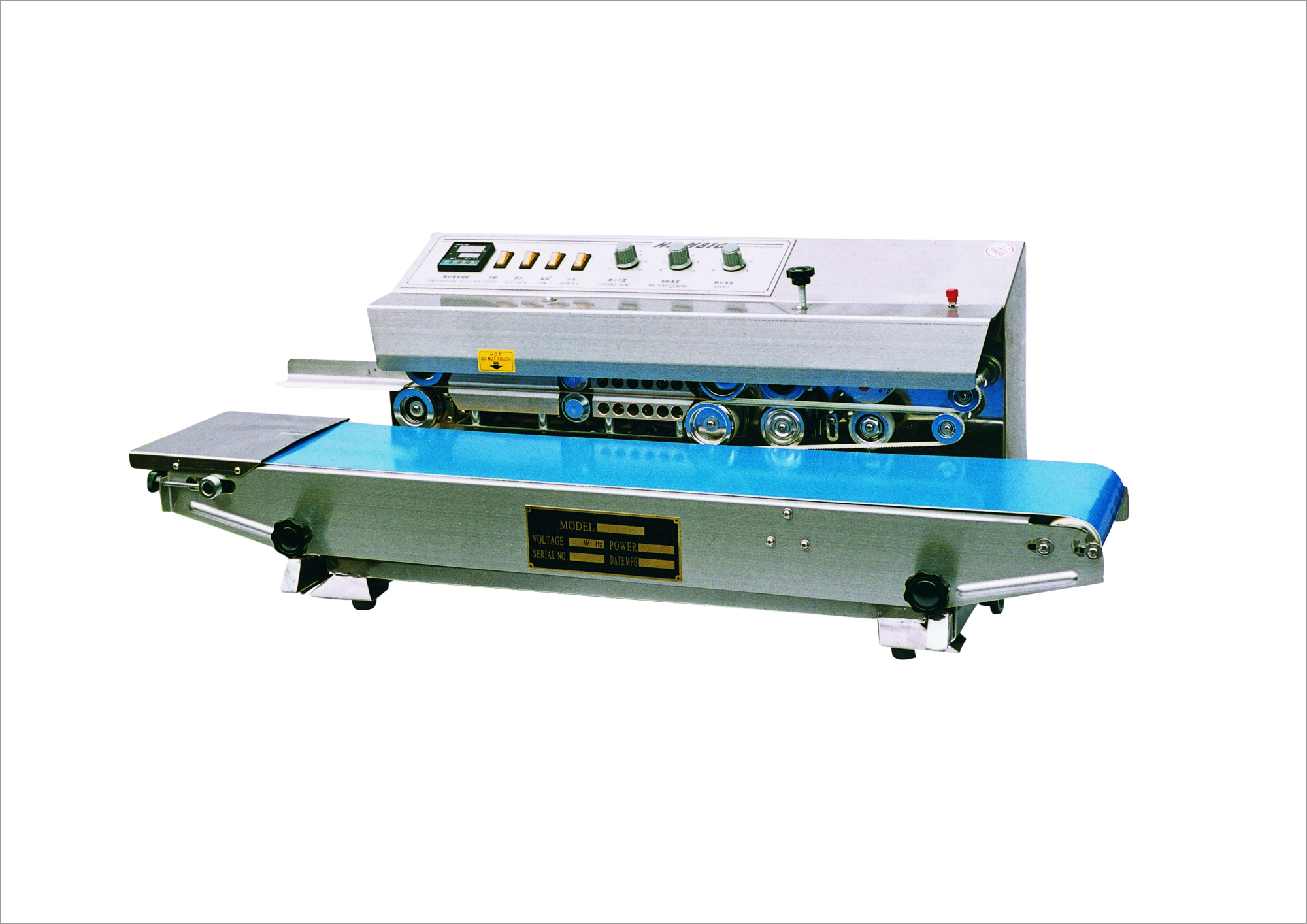 Роликовый конвейерный запайщик горизонтального типа FRM-810i (нерж)